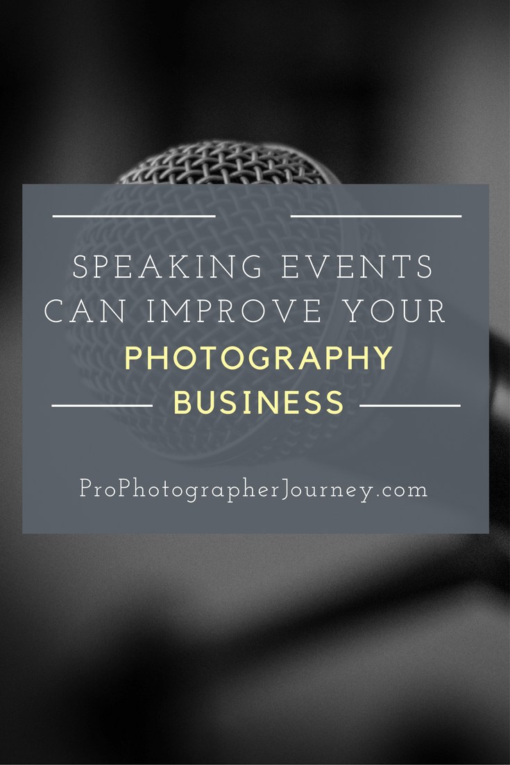 speaking in your photography business